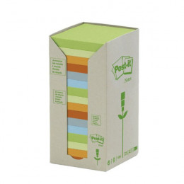 3M PostIt Recycled Pastel Pad 76x76 6541RPT