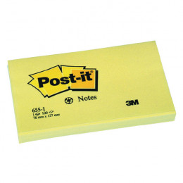 3M PostIt Recycled 127x76mm Yellow 655-1Y