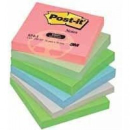 3M PostIt Recycled 76x76mm Pastel 654-1RP