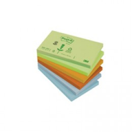 3M PostIt Recycled 127x76mm Pastel 655-1RP