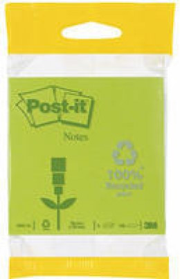 3M Postit Recycled 76x76mm Pk3 Green