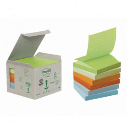 3M PostIt Recycled Znote 76x76mm Pstl R330