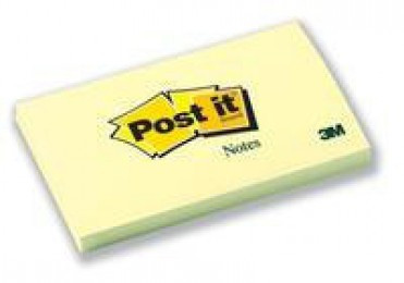 3M PostIt Note 76x127mm Yellow BOGOF
