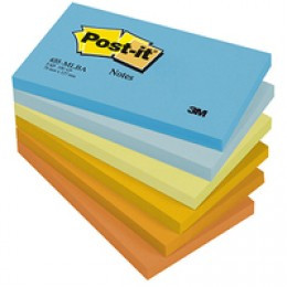 Postit Ast Balanced 76x127Mm x2 Free Display