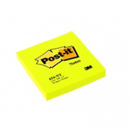 Postit Yellow Energetic 76x76mm x2 Free Display