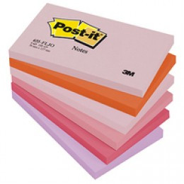Postit Ast Joyful 76X127Mm x2 Free Display