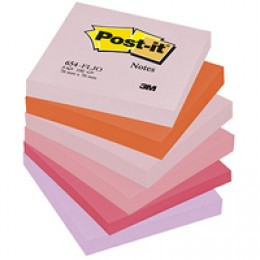 Postit Ast Joyful 76x76mm x2 Free Display