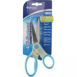 Westcott AntiMicrobe Scissors 7in Blue/Grey