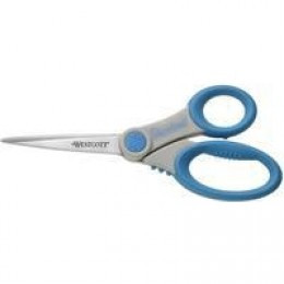 Westcott AntiMicrobe Scissors 8in Blue/Grey