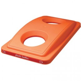 Addis Ecosort Recycle Lid Plastics Orange