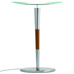 Alba Elys Halogen Uplighter Wood/Metal