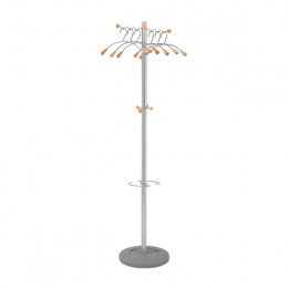 FF Alba Elegant Met/Wood Wave Coat Stand