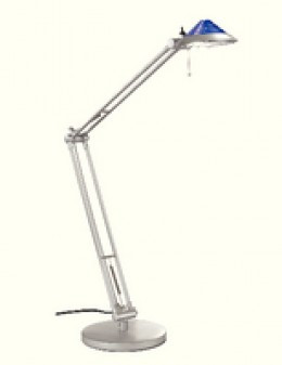 Alba Bluebird Halogen Desk Lamp Grey/Blue