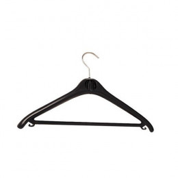 FF Alba Plastic Coat Hanger Black Pk20