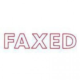 XStamper Faxed Red X1346
