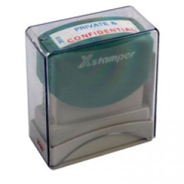 XStamper Private/Confidential Blue/Red