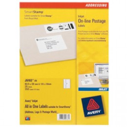 Avery IJ SmStamp Online Post Labels 25S White