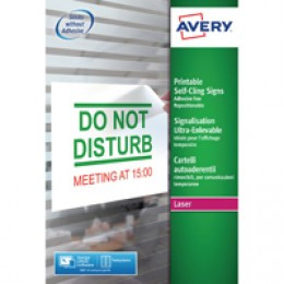 Avery Remove Cling Signs 190X275Mm Pk10