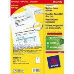 Avery Blockout Ship Labels 176x126mm P100