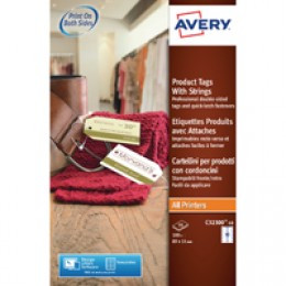 Avery Printable Product Strung Tags White