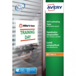 Avery SelfLam Signage Labels White L7087-10
