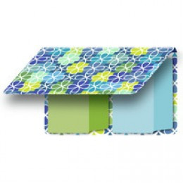 Avery Sml Rnd Notetab Blue/Green 20Lbls