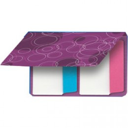 Avery Sml Rnd Notetab Pblu/Pink 20Lbls