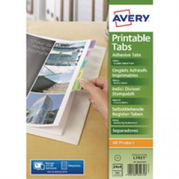 Avery Printable Tab Multicolour 05412501