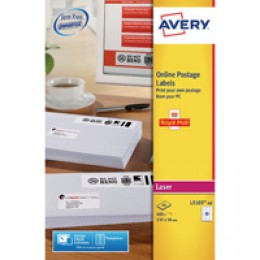 Avery Laser Logo Labels 135x38 10TV White P40