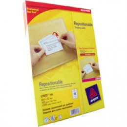 Avery Repositn Ship Label 10Tv White Pk100
