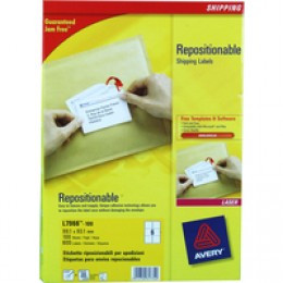 Avery Repositn Ship Labels 6Tv White Pk100
