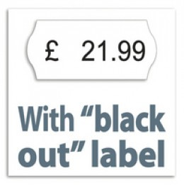 Avery Blackout Label Pk10x1500 BO1226WE