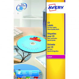 Avery Glossy Col Laser F/Face CD/DVD 25Sht