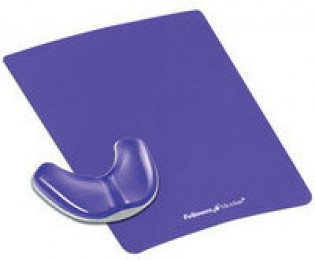 Fellowes Mouse Pad/Wrist Support Purple