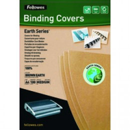 Fellowes Earth A4 Binding Cover Brw Pk100