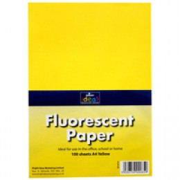 BI Fluorescent Copier Paper A4 Yellow Pk100