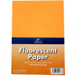 BI Fluorescent Copier Paper A4 Orange Pk100