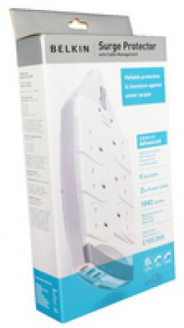 Belkin 6 Way Surge and Telephone Protection 2M