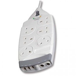 Belkin 6 Way Surge With Telephone/AV Prot 2M