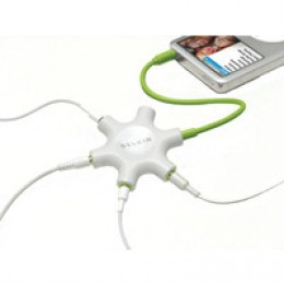 Belkin Rockstar Headphone Splitter White