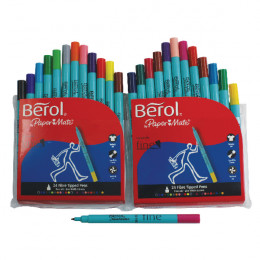 Berol Colour Fine Assorted Wallet 24 CFW