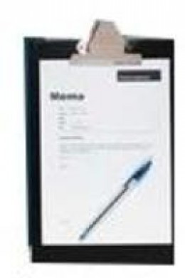 Bantex Clipbd HDuty PVC Foolscap Black 100080966