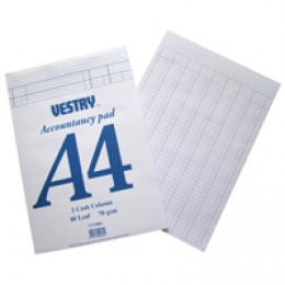 Vestry Account Pad A4 2Column CV2084