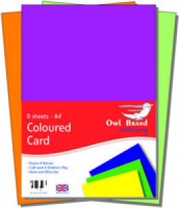 Owl A4 8 Sheet Card Assorted OBS02