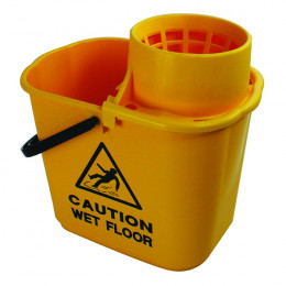 Mop Bucket Wringer 15Ltr Yellow SM15YL
