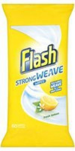 Flash All Purpose Wipes Lemon Pk60