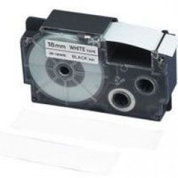 Casio 9mm Black On White Label Printer Tape
