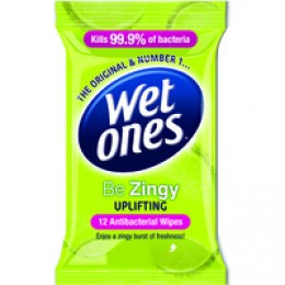 Wet Ones Cleansing Anti Bacterial Pk12