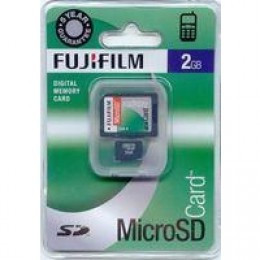 Fuji 2Gb MicroSD/Adaptor CF2GBMICROSD