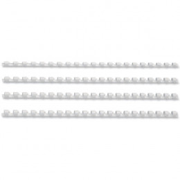GBC Binding Comb A4 6mm 21R White Pk100